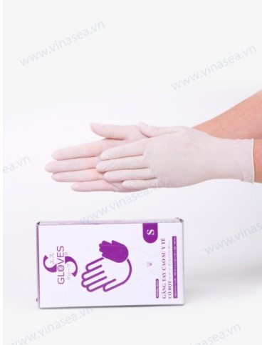 Găng tay latex S-Glove Thái Lan không bột